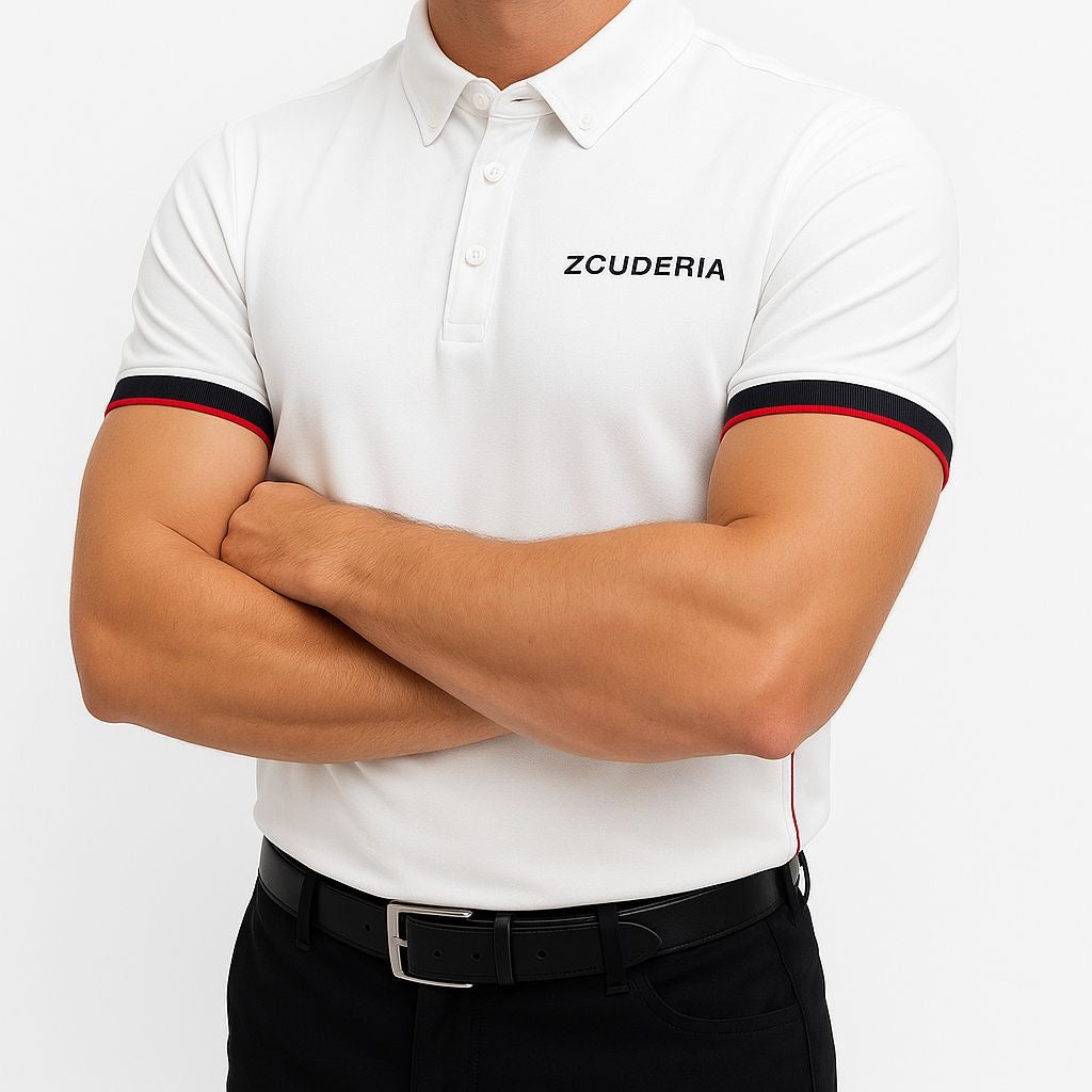 Herren-Turniershirt – Weiß