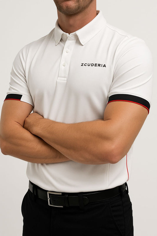 Herren-Turniershirt – Weiß